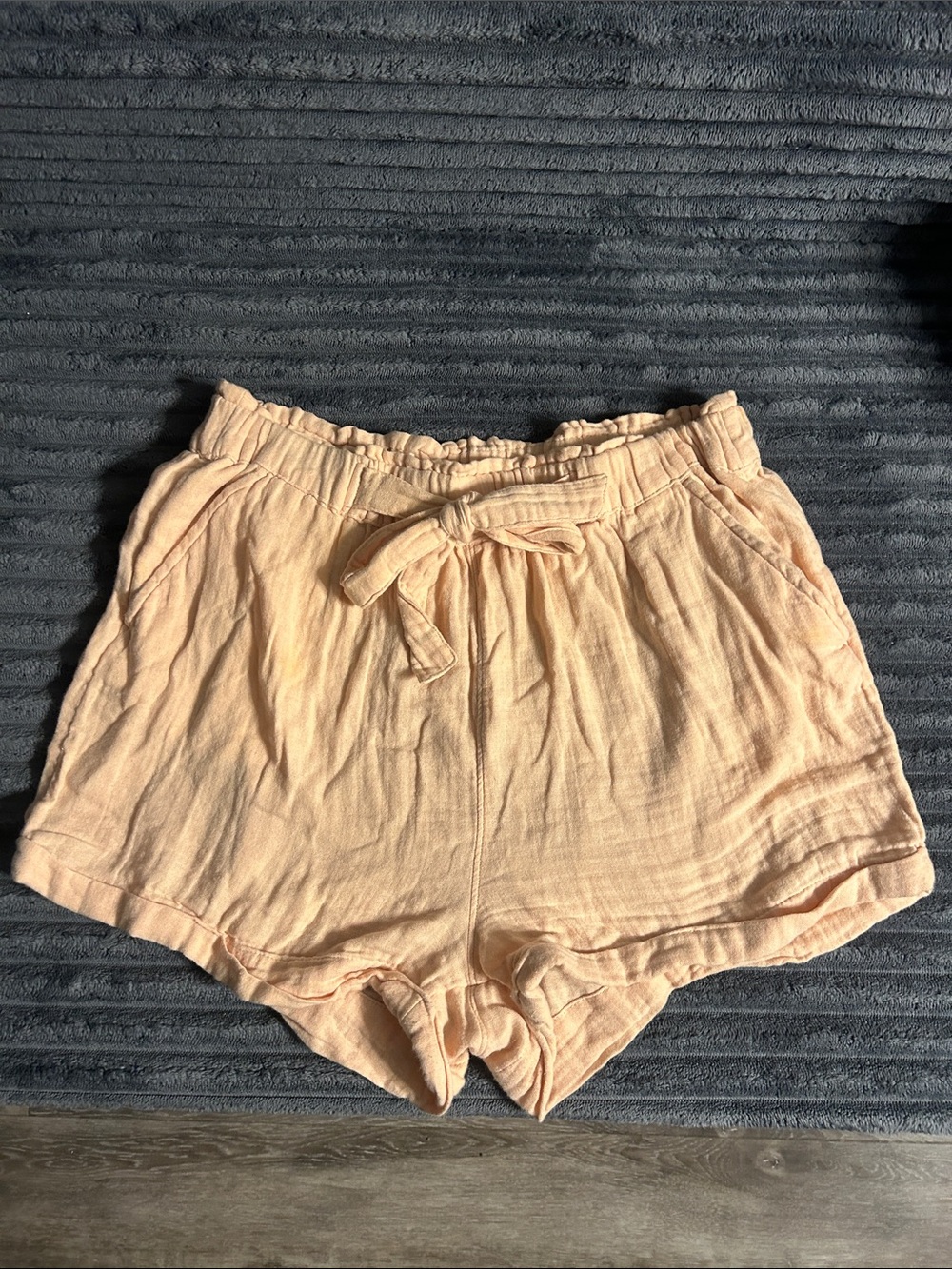SO Peach High-Waist Drawstring Shorts